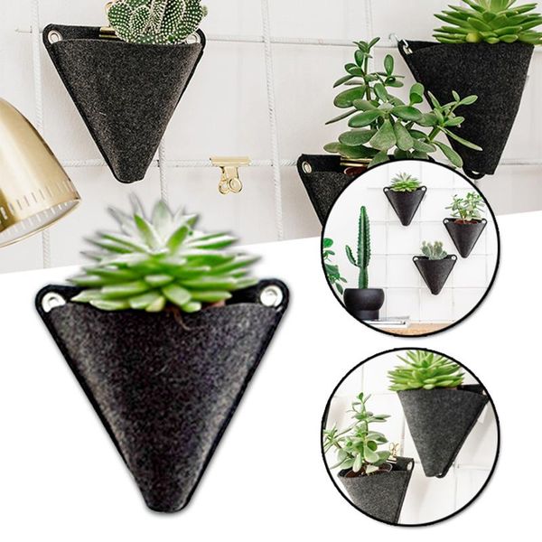 

planters & pots 1pcs wall mount planting growing bag multipurpose hanging planter creative seedling container for home garden porch