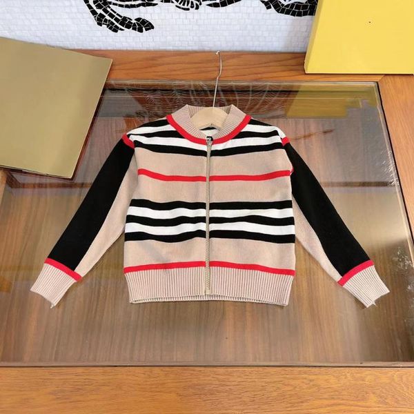 

pullover customized high-end 2021 male and female baby casual college style knitted cardigan jacket with soft delicate fabric, Blue