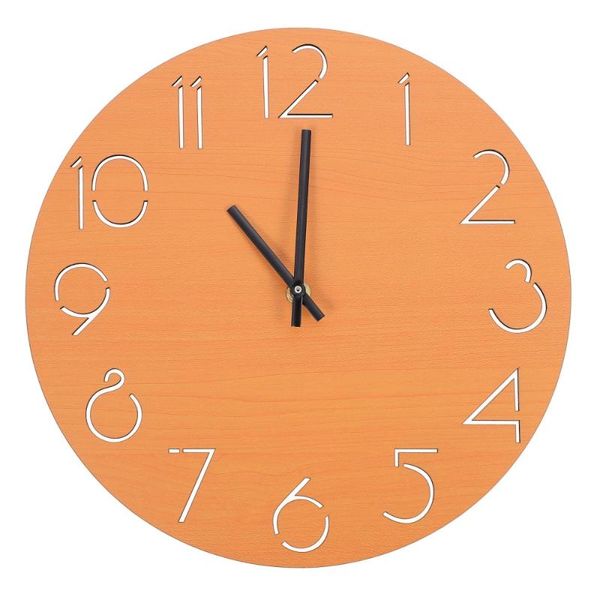 

wall clocks clock wood decorative living room bedroom silent home decor