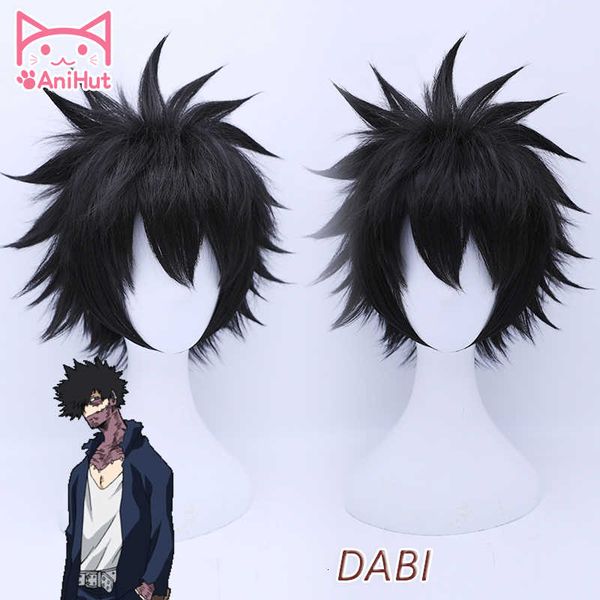 

anihutdabi my hero academia cosplay wig synthetic black hair anime boku no hero academia cosplay wig dabi hair heat resistant cx200817