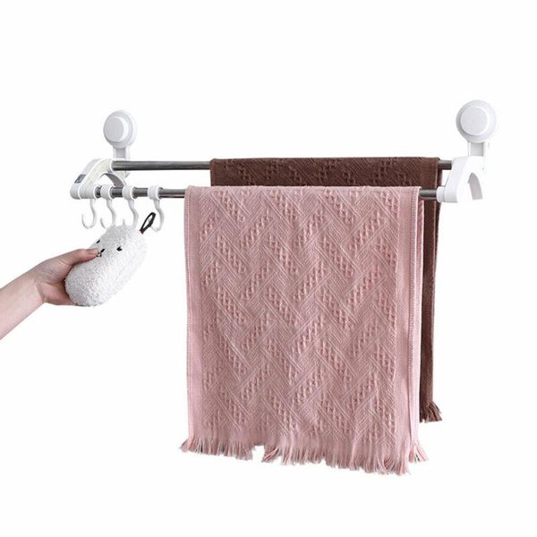 

towel racks bathroom foldable holder wall mounted shelf with hooks accessories