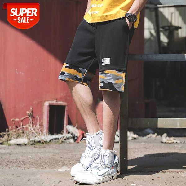 

summer streetwear baggy shorts cotton 2019 mens harajuku big pockets sweatshorts korean fashion couple japan shorts plus size #1r9v, Black
