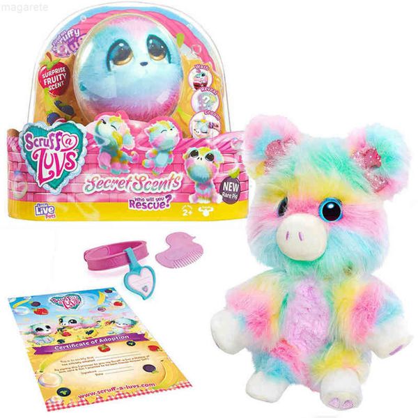

small scene scruff, a luvse rabbit toy collection, mysterious animal rcue, rainbow, family, plush toys