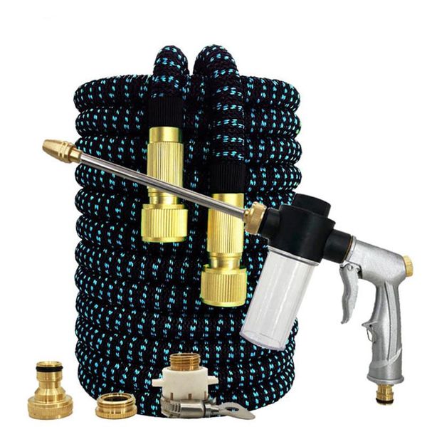 

watering equipments garden hose set with expandable water injector magic sprayer high pressure car wash gun