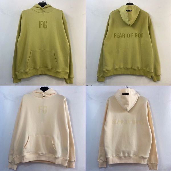 

2021 new men's and women's 100% cotton loose hoodie high street brand seventh season flocking printed nfte, Black