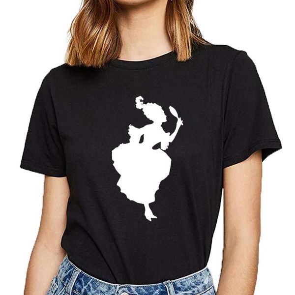

women's t-shirt t shirt women 18th century fashion silhouette hip hop vintage custom female tshirt, White