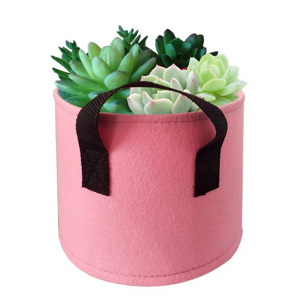 

planters & pots 6 pcs 2mm garden planting grow bag strawberry root breathable vegetable round reusable pot planter with aeration fabric