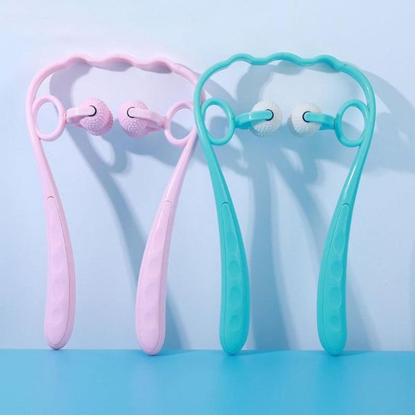 

accessories manual cervical spine neck shoulder body roller massage aptoco massager therapy dual trigger point