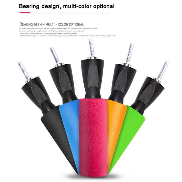 

jump ropes fitness multipurpose sports wear-resistant steel wire skipping rope sponge sleeve handle