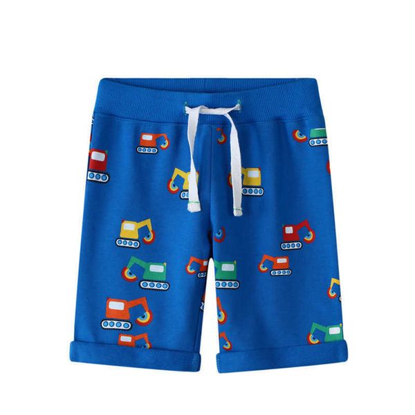 Saltando metros verão bebê shorts com desenhos animados imprimir meninos meninas moda calças crianças calças para shorts 210529