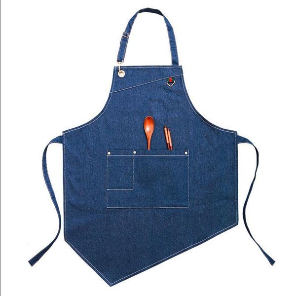 

aprons cowboy apron korean tea shop coffee baking nails personality overalls 67jb
