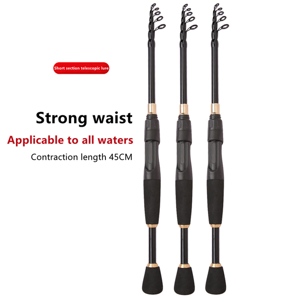 

boat fishing rods portable short section lure rod 1.6m1.8m 2.1m 2.4m carbon fiber material tackle