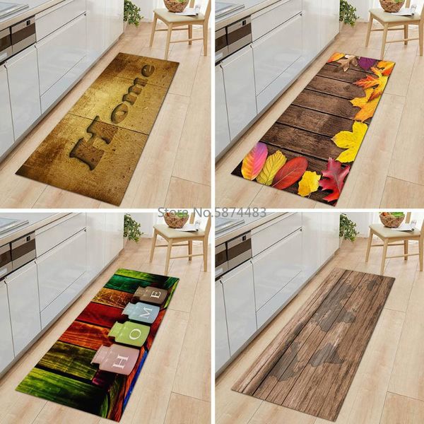 

bath mats color striped wood printed large carpet maple map retro crawling mat absorbent non-slip grain floor