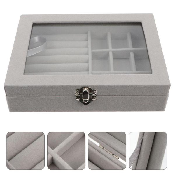 

1pc jewelry box earring rings jewelry holder simple case container