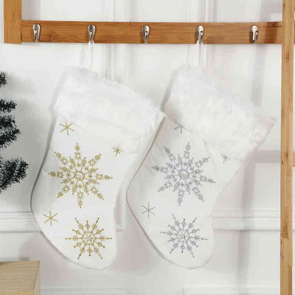 

christmas socks new gift candy bag lovely decoration window tree pendant