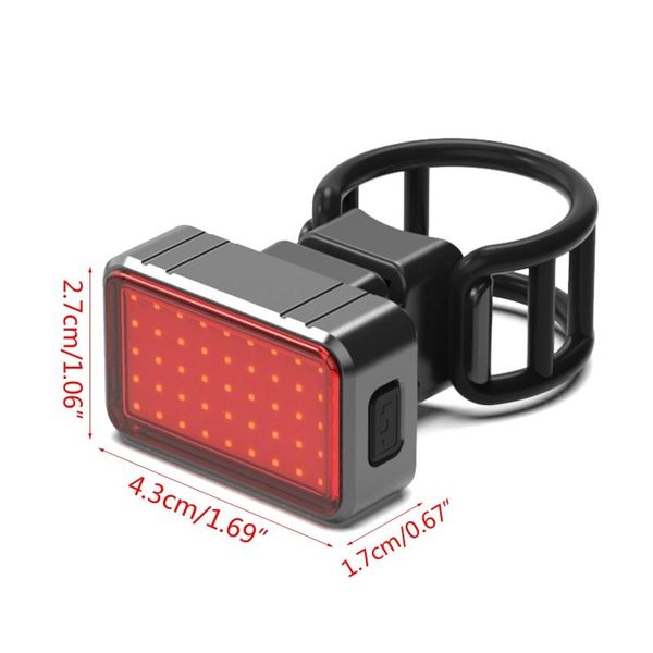 

usb rechargeable led bike flash tail rear light cycling 100lm bicycle taillight