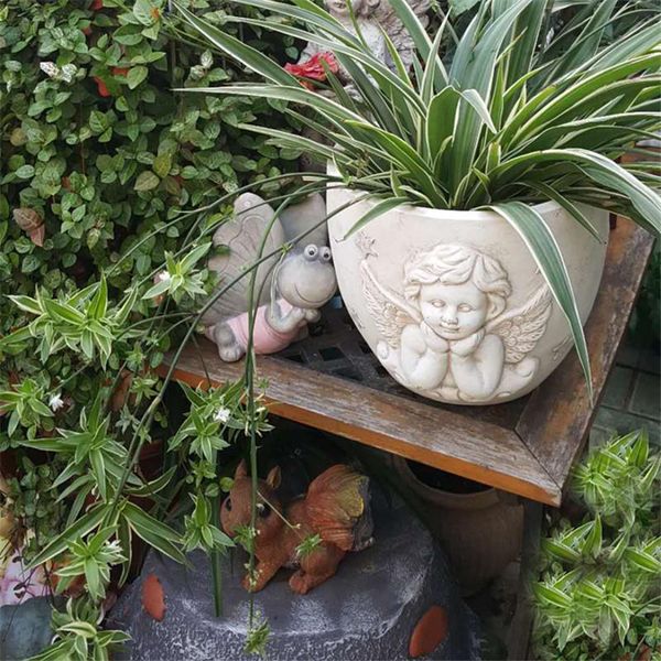 

vases mgo angel vase garden pots modern cupid bracketplant flowerpot succulent plant pot european home decorations r4628