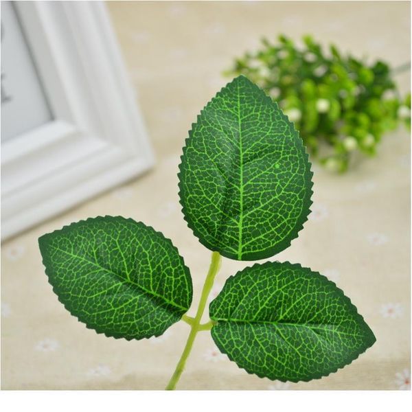 

10pcs artificial plants fake green leaf christmas wreath for home decoration wedding diy handmade scrapbooking silk rose jllpwn