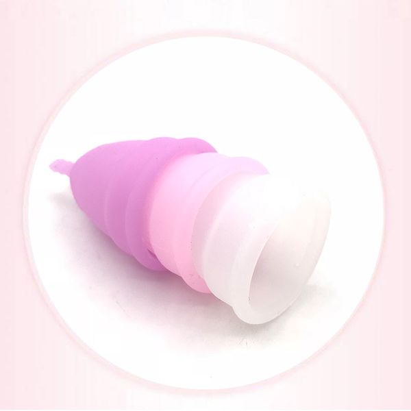 

1/2pcs women cup medical grade silicone medica menstrual cup reusable feminine hygiene menstrual lady cup health care period