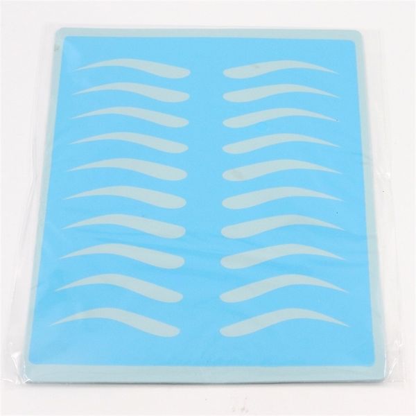 

5 pcs blue rubber eyebrow fake skin 15cm x 20cm permanent makeup tattoo practice skin for beginners