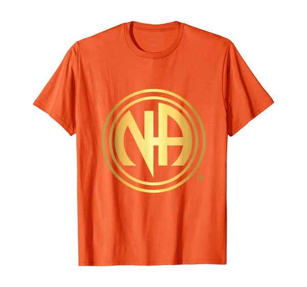 

orange key tag 5 years clean narcotics anonymous gift na aa t-shirt, White;black