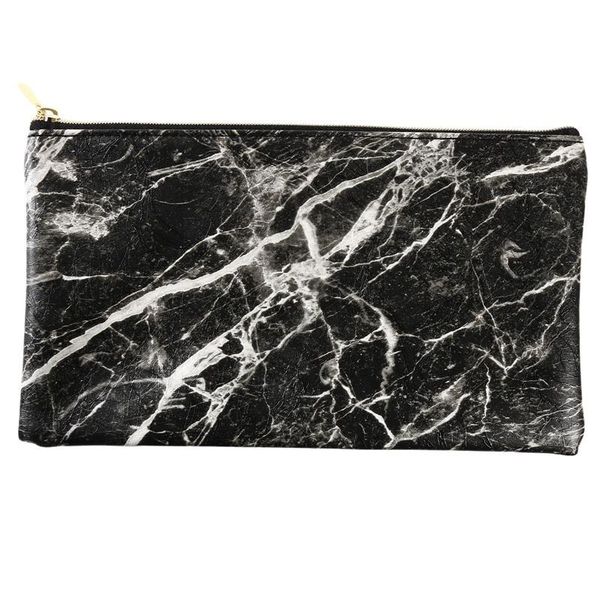 

cosmetic bags & cases women girl marbled makeup bag korea fashion pen box holder coin purse organizer pouch 2021 toiletry
