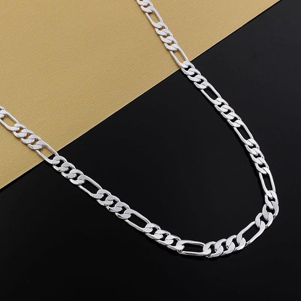 

chains 925 silver necklace three rooms one ferrero chain men&women fashion classic jewelry 4mm