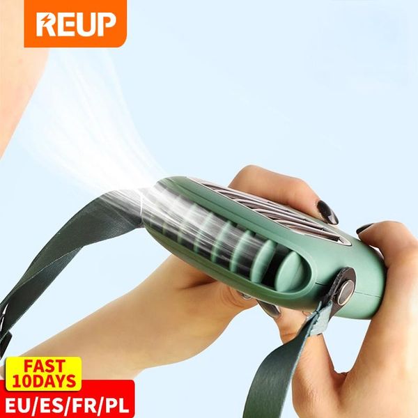 

electric fans reup portable mini usb neck fan 5v air conditioner rechargeable ventilador small travel handheld silent cooler
