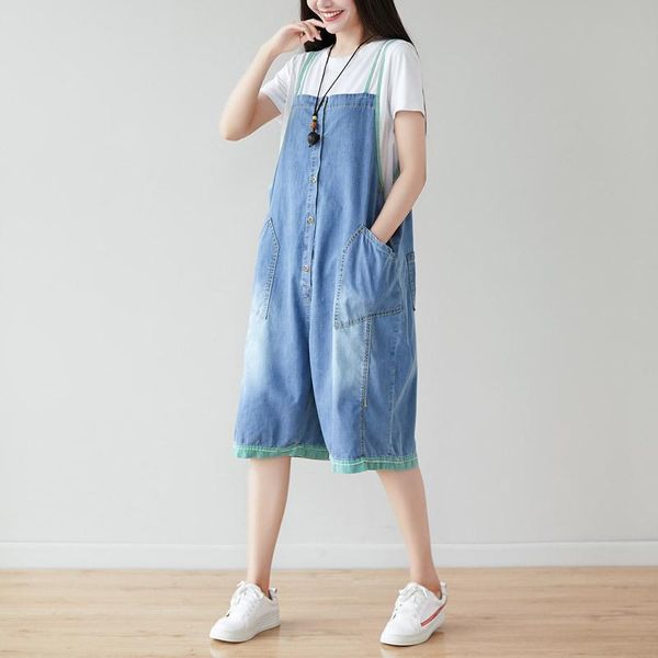 

women's jumpsuits & rompers lady short wide leg jumpsuit women casual summer 2021 loose womens distressed, Black;white