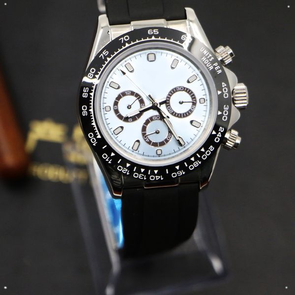 

designer wristwatches wristwatches wristwatch folding buckle round chronograph mechanical automatic waterproof satch marathon anthony montre, Slivery;brown