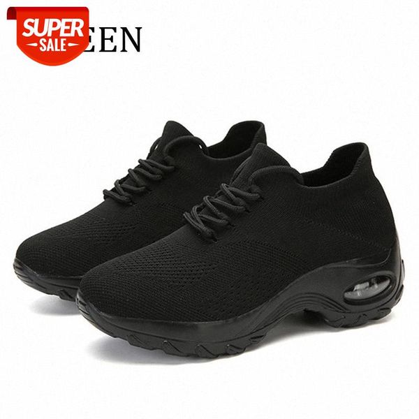 

yween shoes woman new spring lace up air cushion casual ladies shoes woman breathable mesh sneakers tenis feminino #sg9i