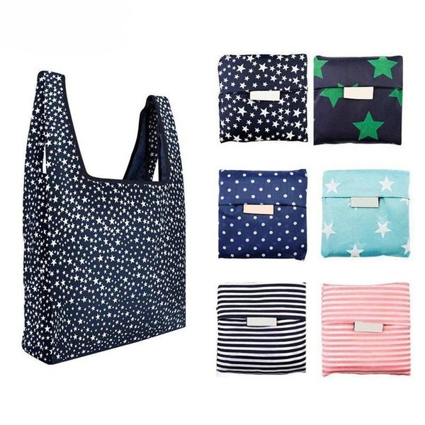 

storage bags foldable shopping bag reusable eco-friendly grocery handbags small size premium quality convenient duty folding tote