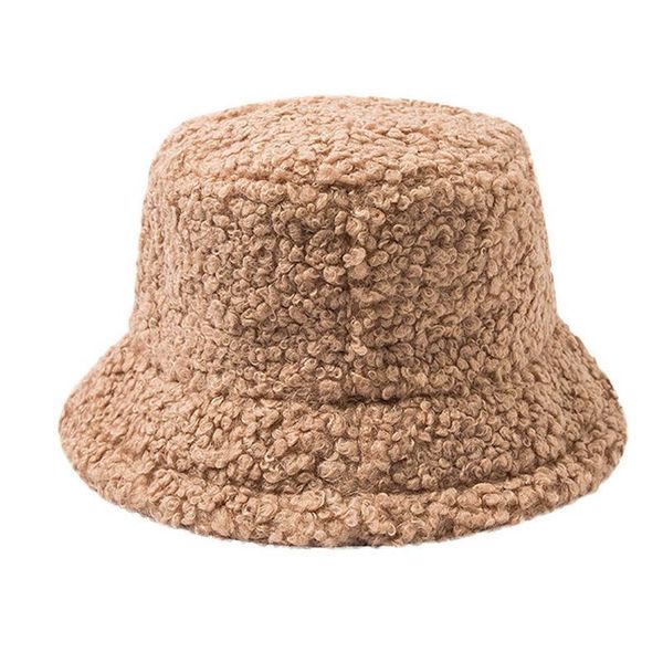 

women hat winter solid artificial fur warm female cap faux fur bucket hat for women panama lady cap outdoor sunscreen jllski