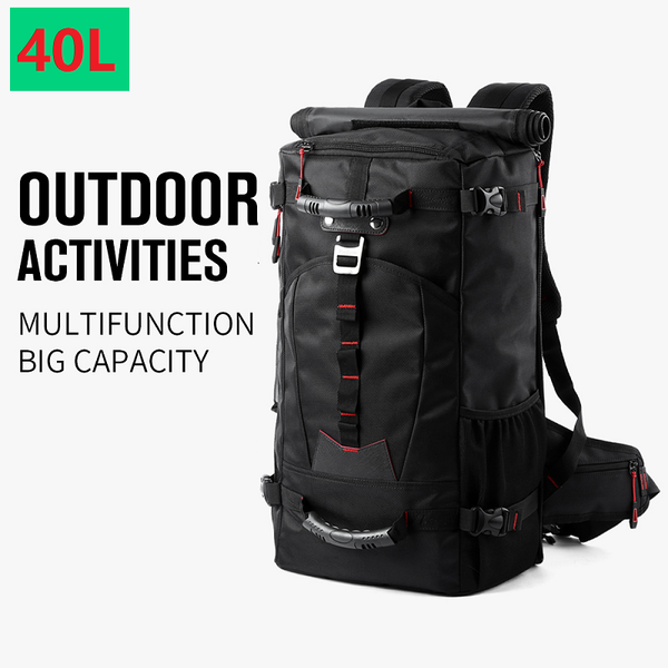 

backpack 40l waterproof travel men women multifunction 16" lapbackpacks male outdoor luggage bag mochilas quality