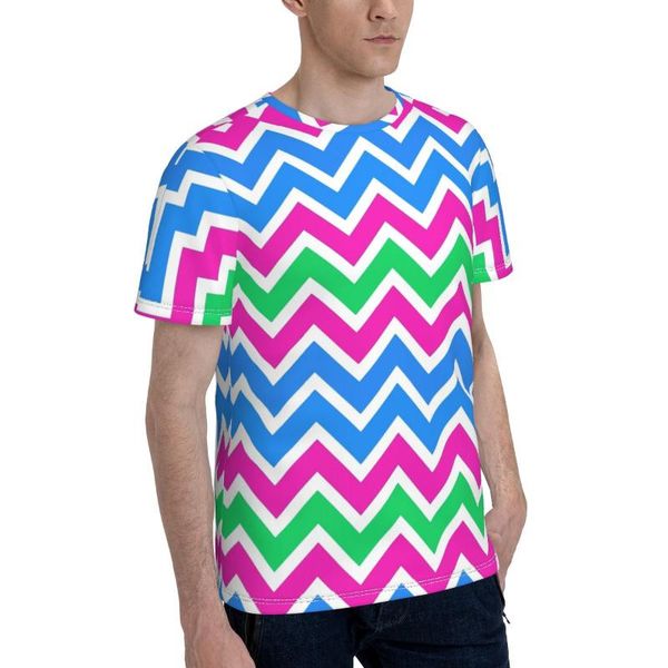

men's t-shirts promo baseball polysexual white zigzag print t-shirt vintage t shirt humor graphic r333 tees european size, White;black