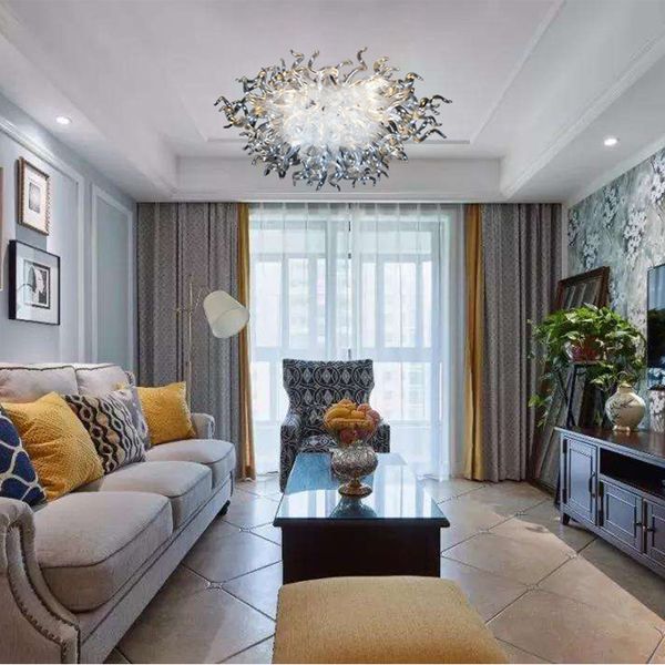 

nordic led chandelier pendant lamps postmodern hand blown glass chandeliers energy saving lights for bedroom dining room restaurant