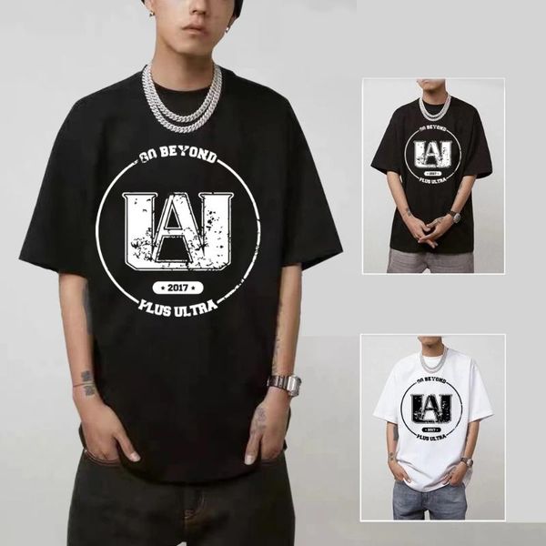 

men's t-shirts anime boku no hiro akademia t-shirt men women cotton t shirt my hero academia clothes tees fashion summer, White;black