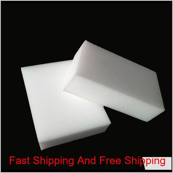 

100pcs large high density white magic sponge melamine sponge eraser home / office cleaning sponge kitchen c qylgyi five2010