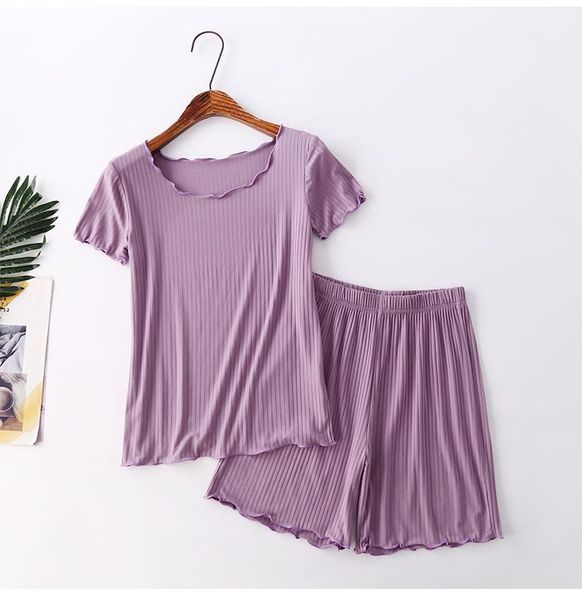 

women's tracksuits stretch cotton two pieces sets women summer home pajamas set outdoor casual outfits tracksuit short sleeve t shirts, Gray