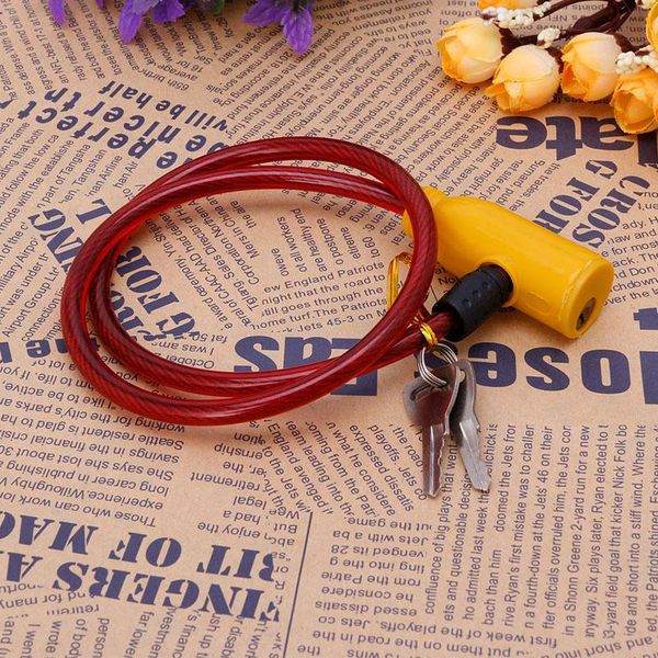 

bike locks 8x640mm cycling cable anti-theft bicycle scooter safety lock with 2 keys
