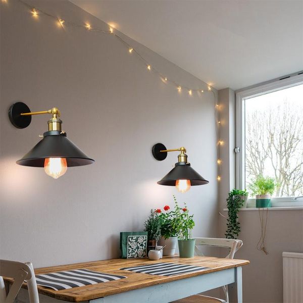 

wall lamps vintage loft led lamp for home industrial decor retro bathroom lighting iron lampshade edison light fixtures wj42409