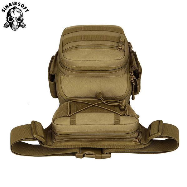 Molle Leggings Bag Militaria 1000D Nylon À Prova D 'Água Homens Tactical Cintura Pacote de Cinto de Viagem Saco Caminhadas Caça Camping Ciclismo Sacos Y0721