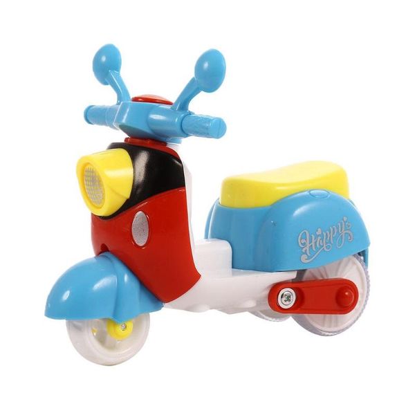 Segnalibro Bambini Creativo Cartone animato Moto giocattolo inerziale Giocattoli Illuminazione sensoriale Divertimento Simulazione Mini