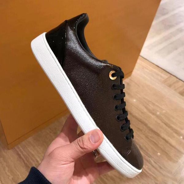 

mens casual shoes women travel 100% leather lace-up sneaker lady designer running trainers letters woman shoe flat printed men gym sneakers, Black