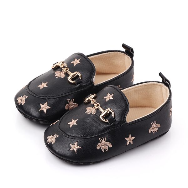 

Spring And Autumn New Born Boy Breathable PU Leather Soft Sole Toddler Baby Girl Shoes 9117, White