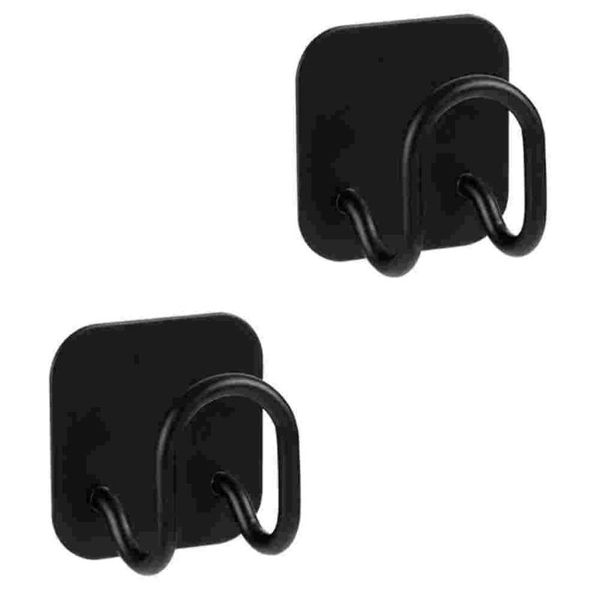

kitchen storage & organization 2pcs stainless steel sponge hooks punch wall (black)
