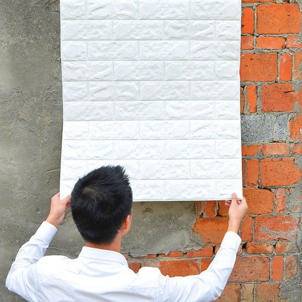 

wall stickers 3d three-dimensional brick foam wallpaper self-adhesive waterproof moisture-proof background pattern decor