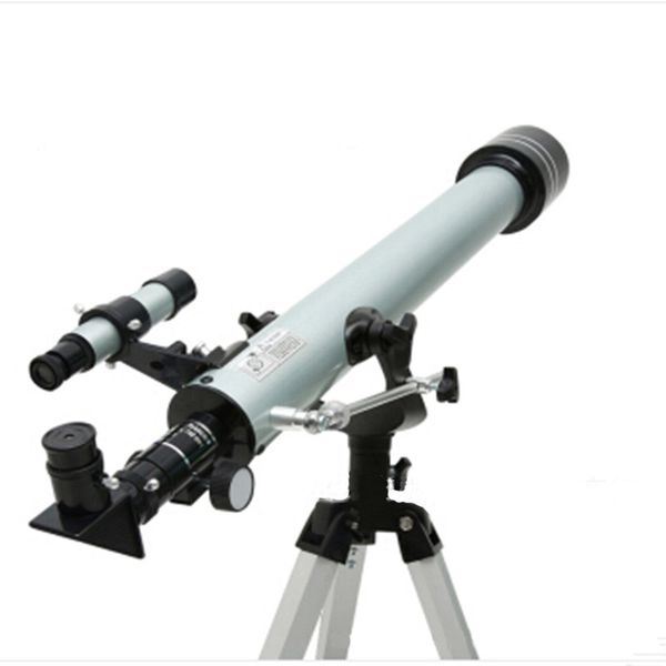 Skyoptikst 60-900 mm Telescópio astronômico de alta definição de potência para estudantes adultos 60mm lente 700 comprimento focal com alto tripé