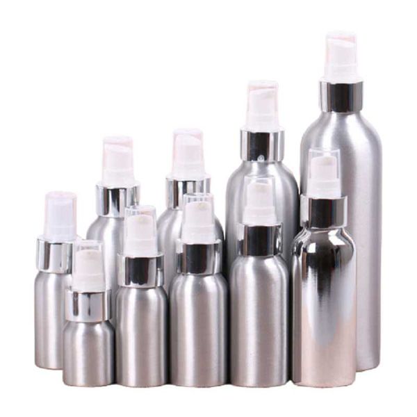 

storage bottles & jars fashion bright sliver press pump lotion bottle 20ml 30ml 50ml 60ml 80ml 100ml 110ml 120ml empty cosmetic containers m