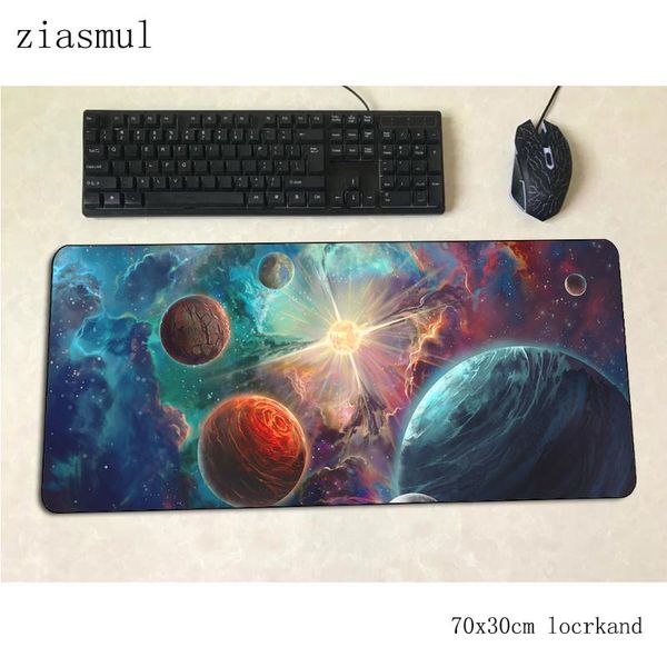 

mouse pads & wrist rests space sci fi mats 700x400x3mm universe gaming pad big keyboard mousepad starry sky notebook gamer accessories padmo